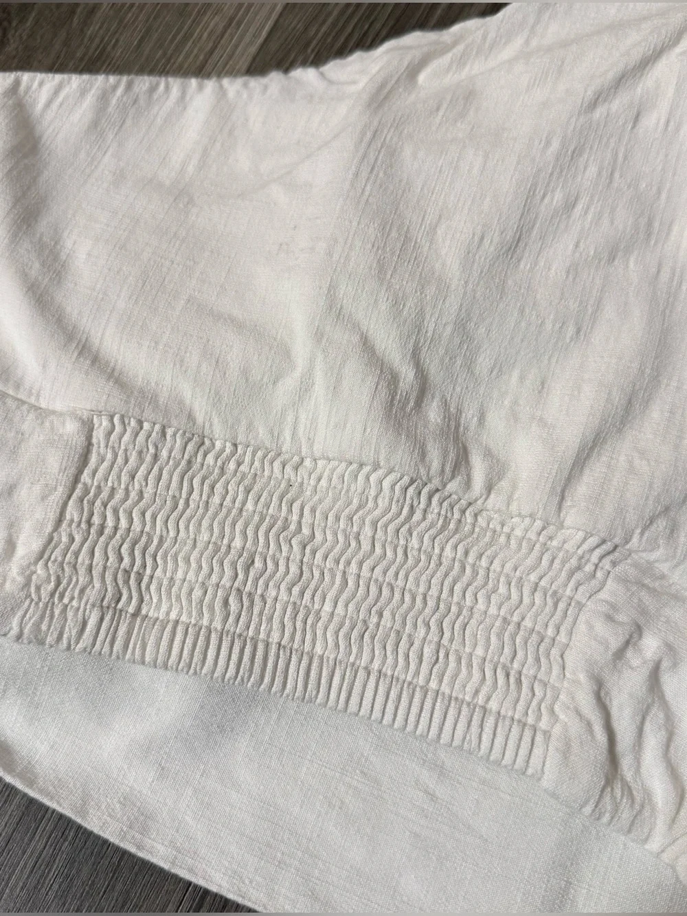Free People White One Shoulder Crop Top Size Small Beach Coastal Vacation Resort